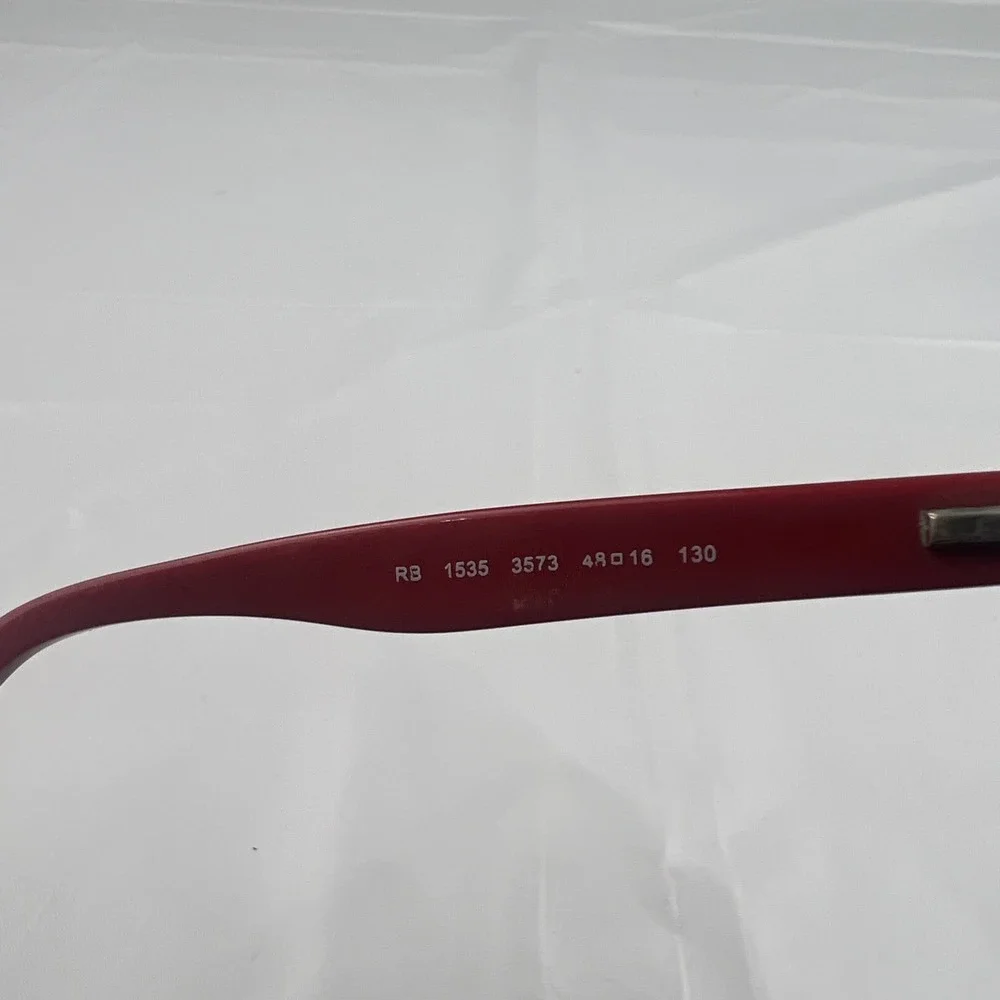 Ray Ban RB 1535 3573 Eyeglasses Red Logo Arms 48-16-130 Frames Only #5